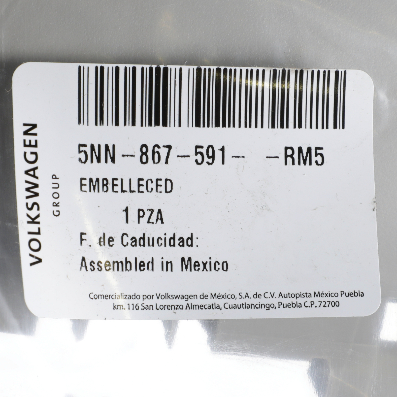 NEW OEM Volkswagen 2022-2023 Taos Overhead Console 5NN-867-591-RM5