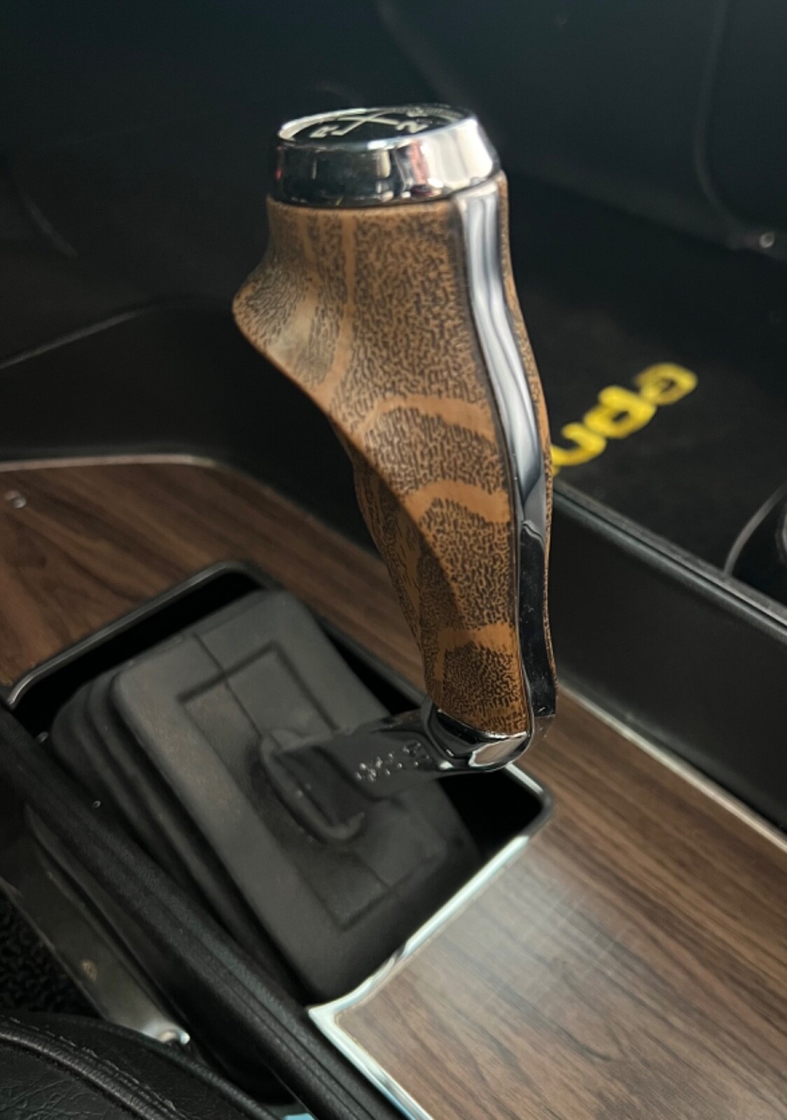 Hand Dyed Wood Grain Pistol Grips & Screws HURST OEM NEW Mopar Shifter Handles