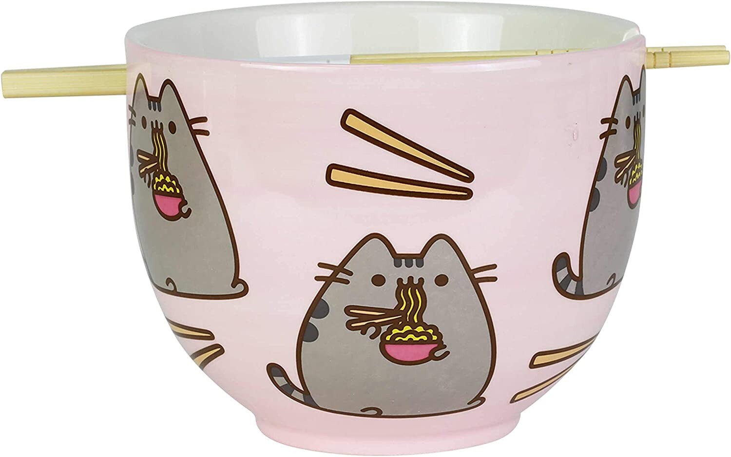 Enesco 6004629 Pusheen By Our Name Is Mud Ramen Bowl And Chopsticks Set
