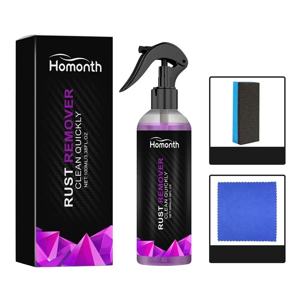 100ml Multi-Purpose Car Rust Remover Spray Paint Rust Inhibitor Derusting Spray