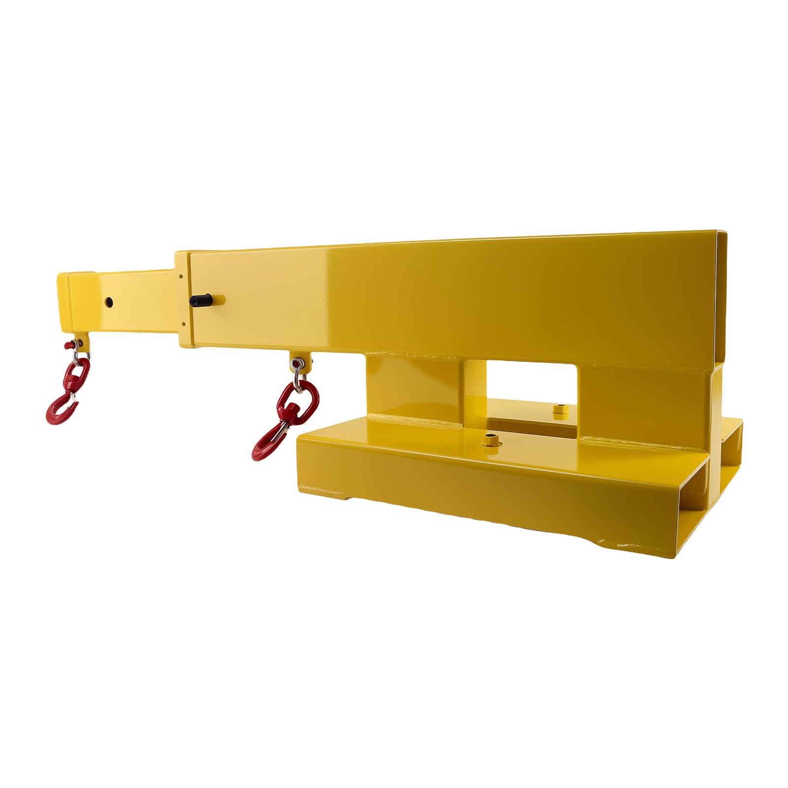 Forklift Crane Attachment 5500lbs, Telescoping Jib Boom for Skid Steers