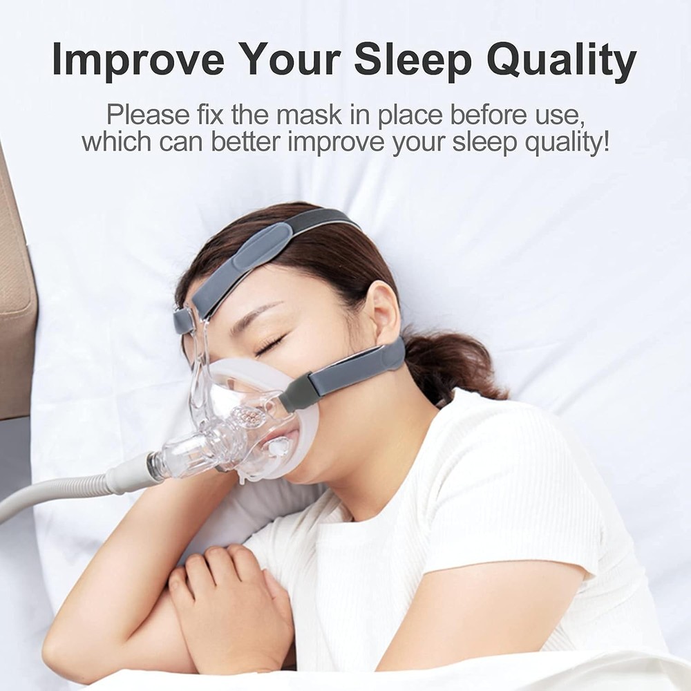 Headgear Strap Replacement CPAP Mask Compatible with Most Medium, Gray