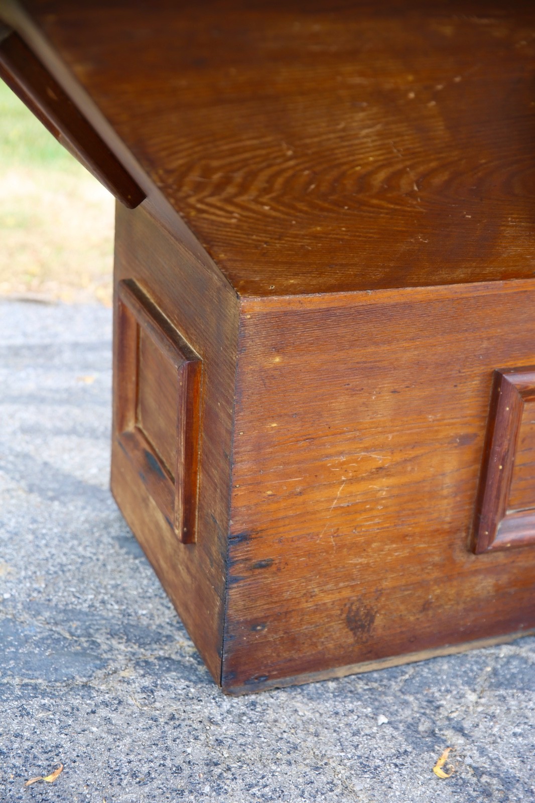Antique store counter wood bar kitchen island countertop vintage industrial