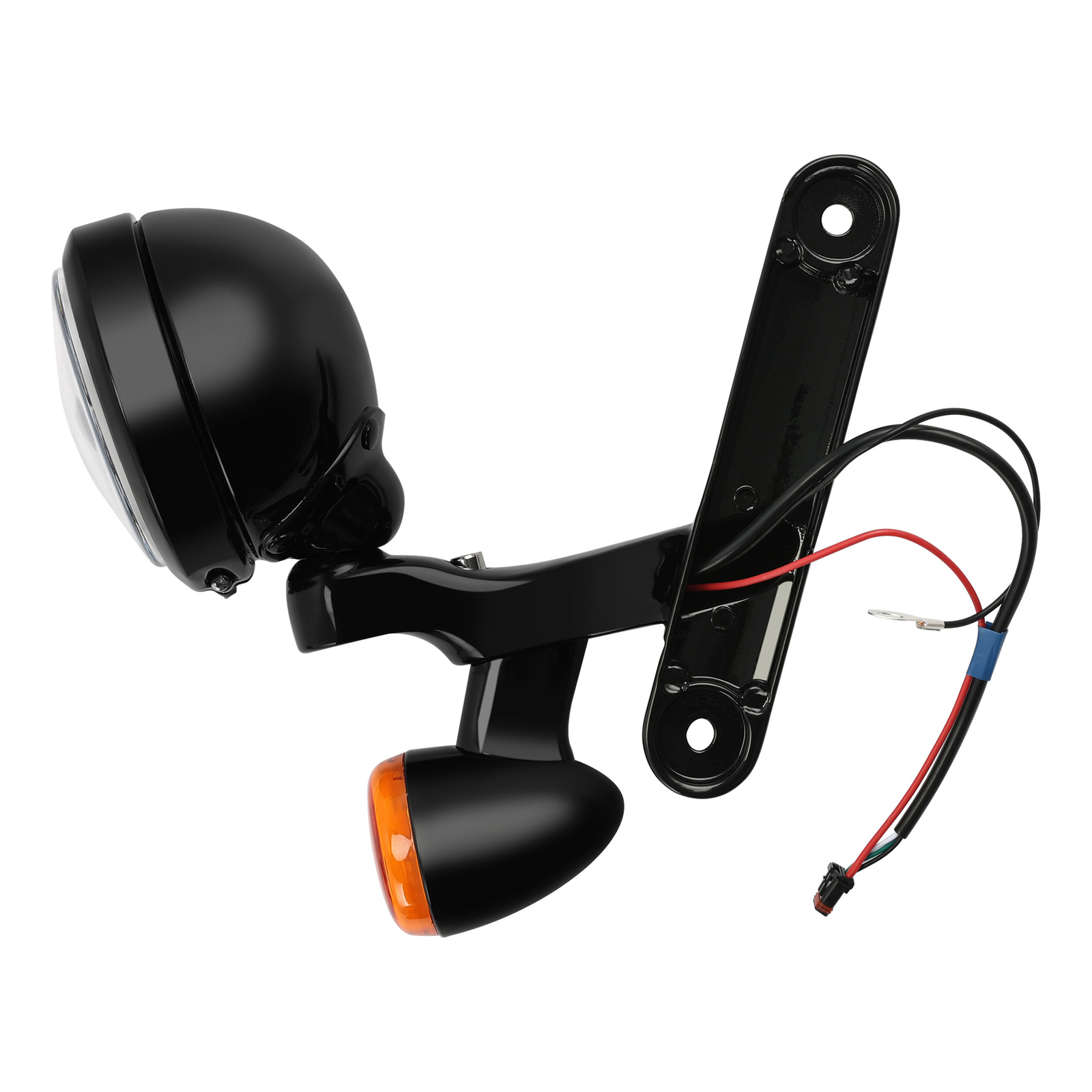 4.5" Auxiliary LED Spot Fog Light Turn Signal Fit For Harley Street Glide 94-13