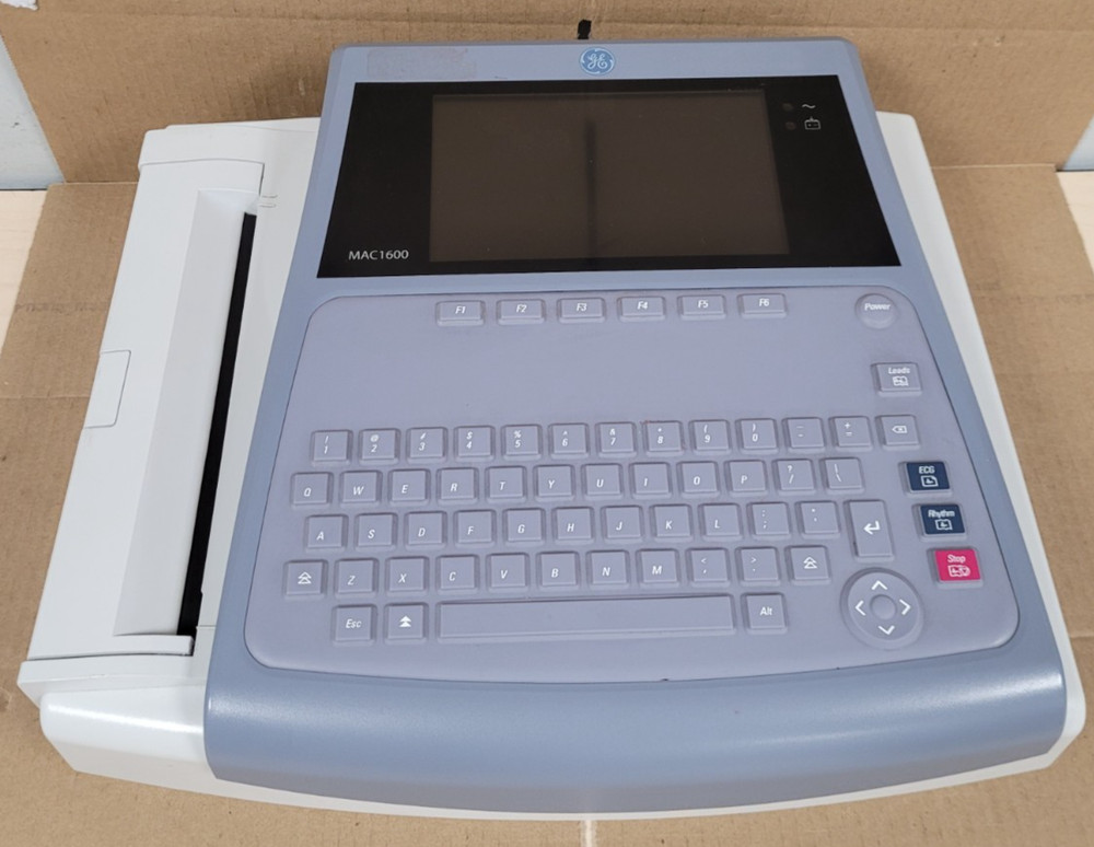 GE MAC 1600 Resting ECG Analysis Machine (TURNS ON!)