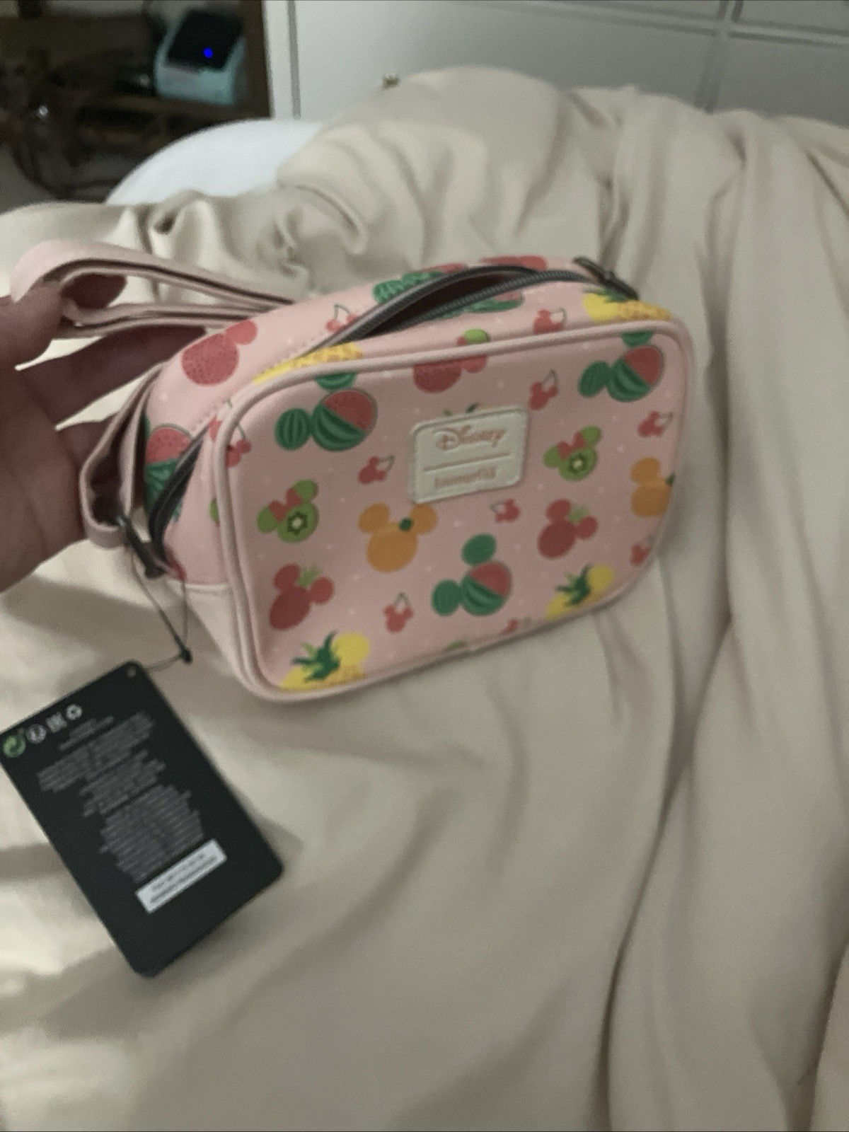 Loungefly Disney Mickey Mouse Fruits Camera Crossbody Bag New With Minor Flaws