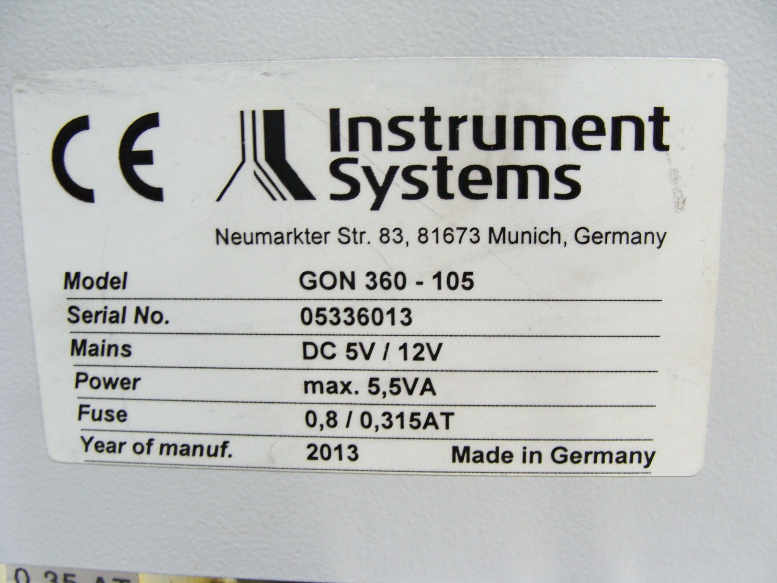 Instrument Systems CAS-120 Array Spectrometer + GON360 Goniometer, Software & ++