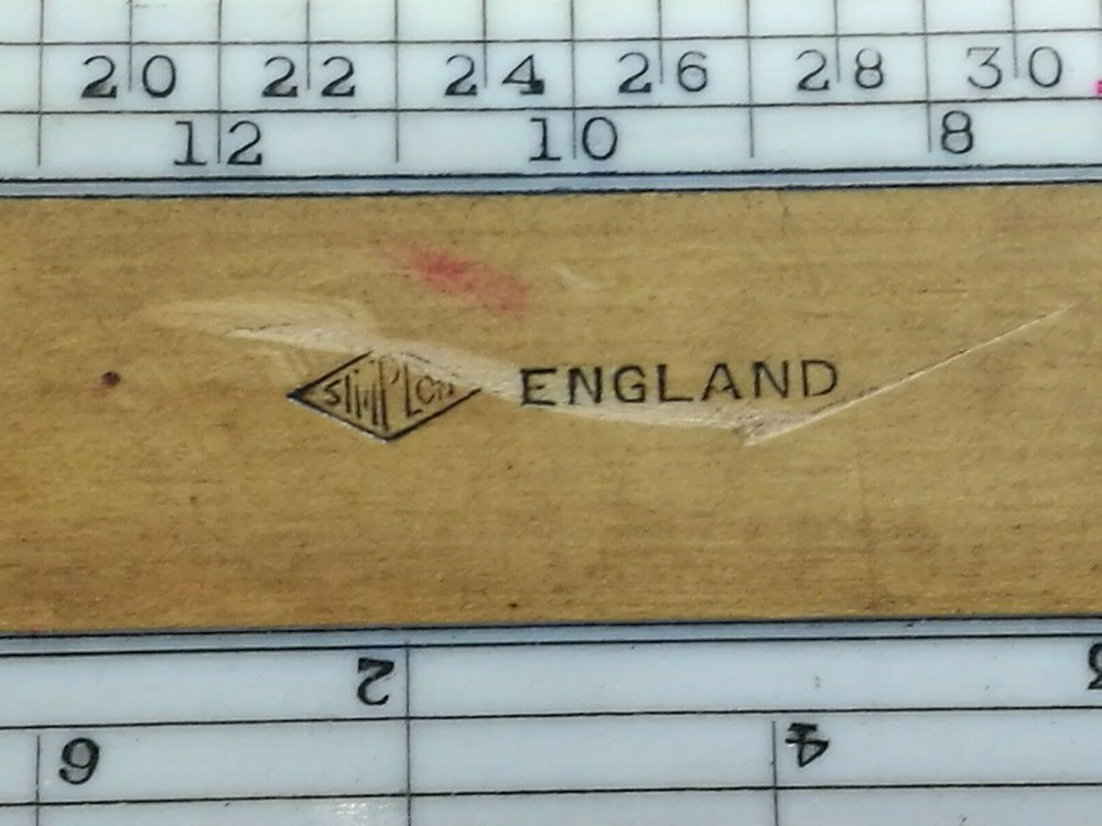 Vintage Simplon Divided Ruler in VGC
