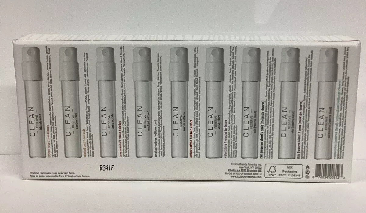 Clean Reserve Discovery Layering Set 9x 0.05oz TRAVEL SIZE As Pictured!