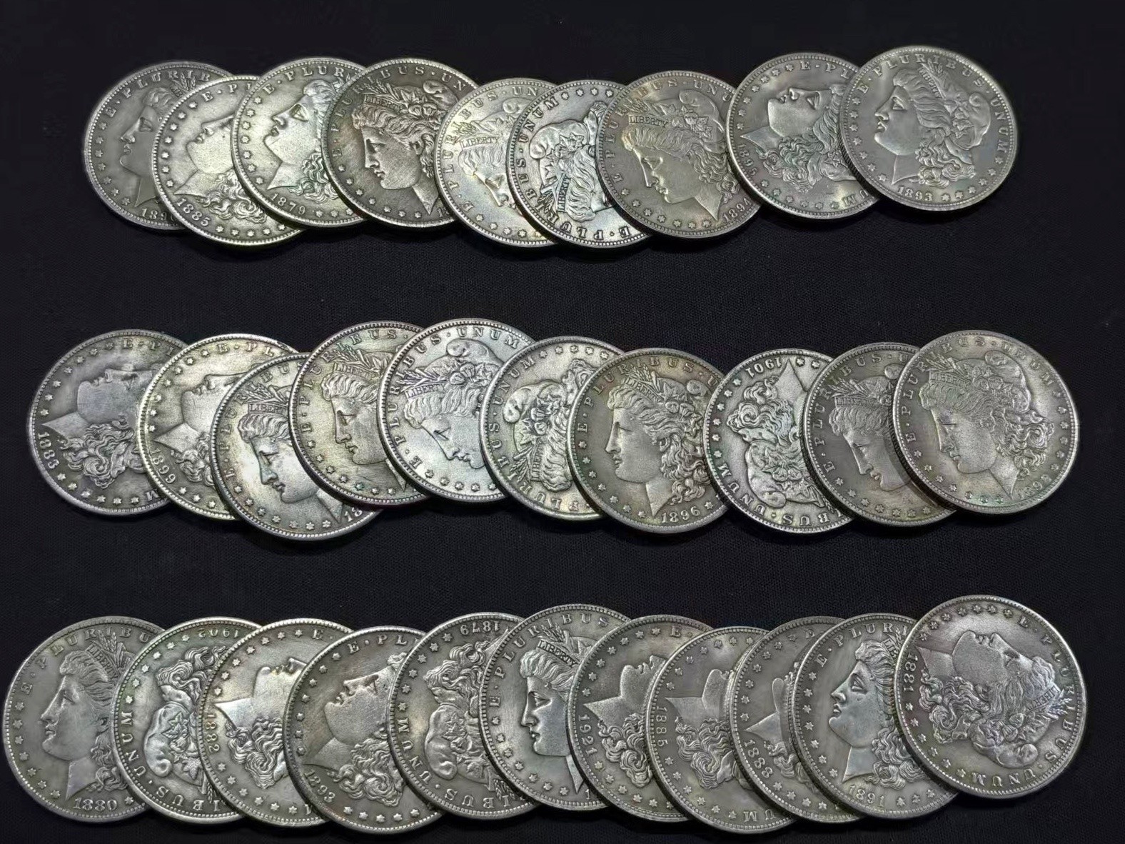 Lots of 5 Coin 1878-1921  Morgan Silver Dollar Random Shipping