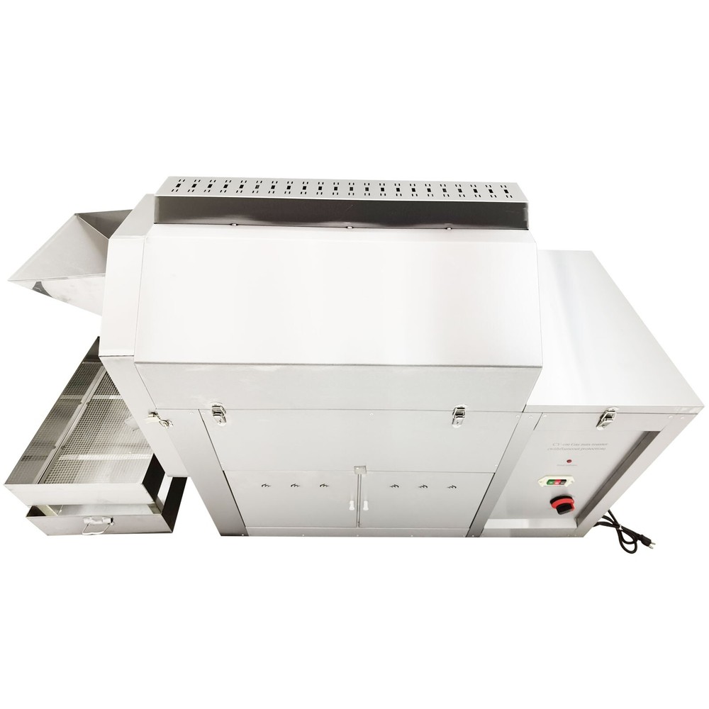 Automatic Coffee Bean Nut Roaster Roller Roasting Frying Machine 50kg 220V