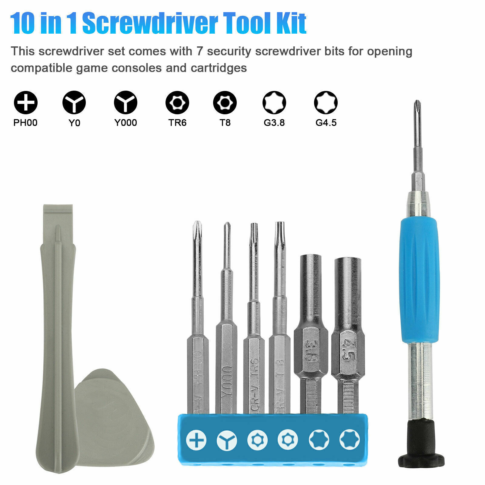 For Nintendo Switch SNES N64 NES Wii Triwing Screwdriver Repair Tool Kit 10 in 1
