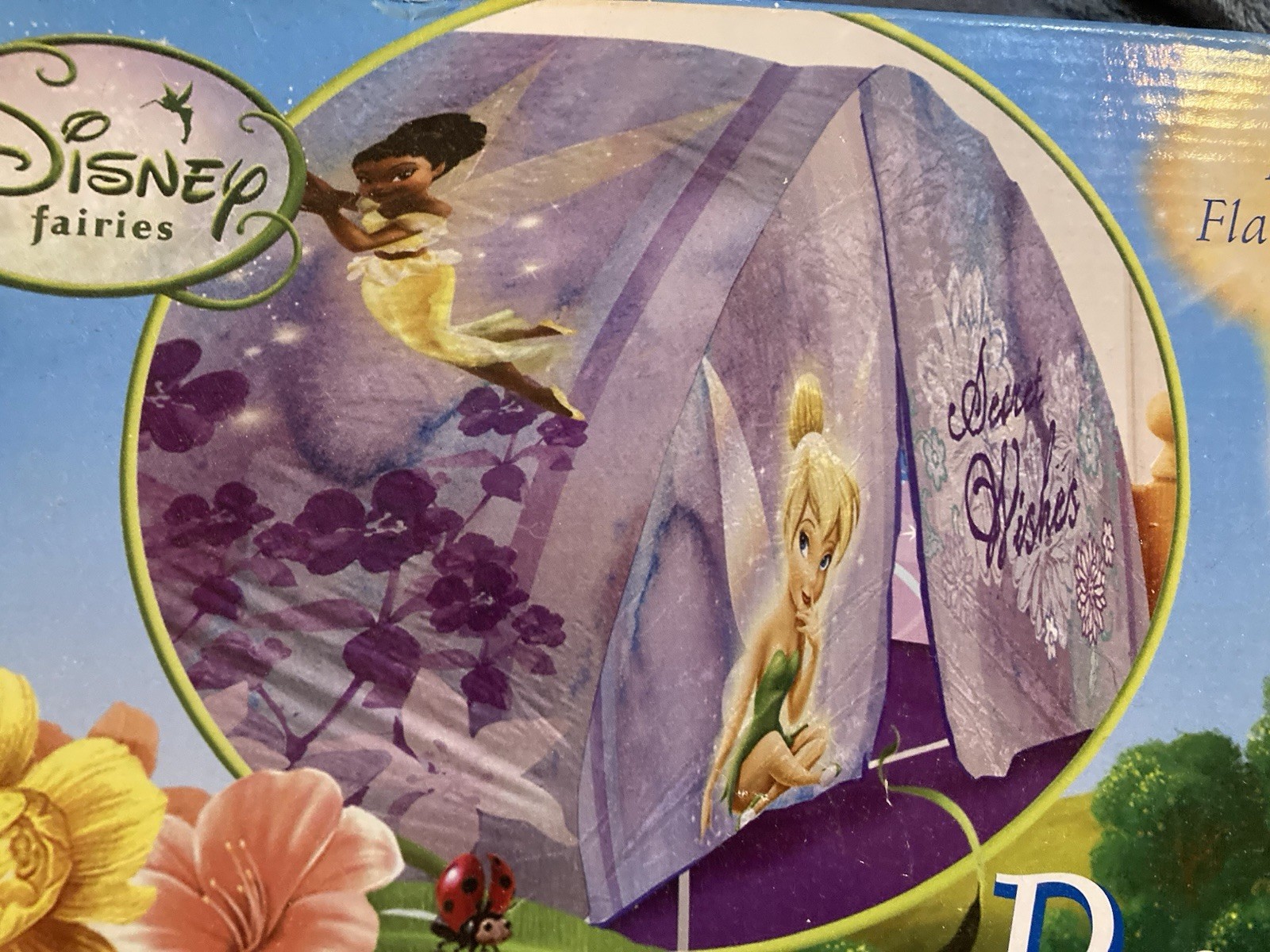 Disney Fairies Tinker Bell Bed Tent With Flashlight