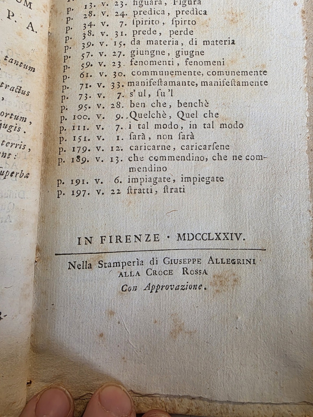 “The Theory of Fire” 1774 Rare Alchemy Florentine Text