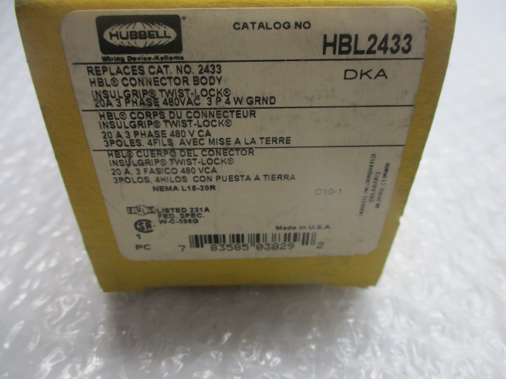 HUBBELL HBL2433 CONNECTOR NSMP