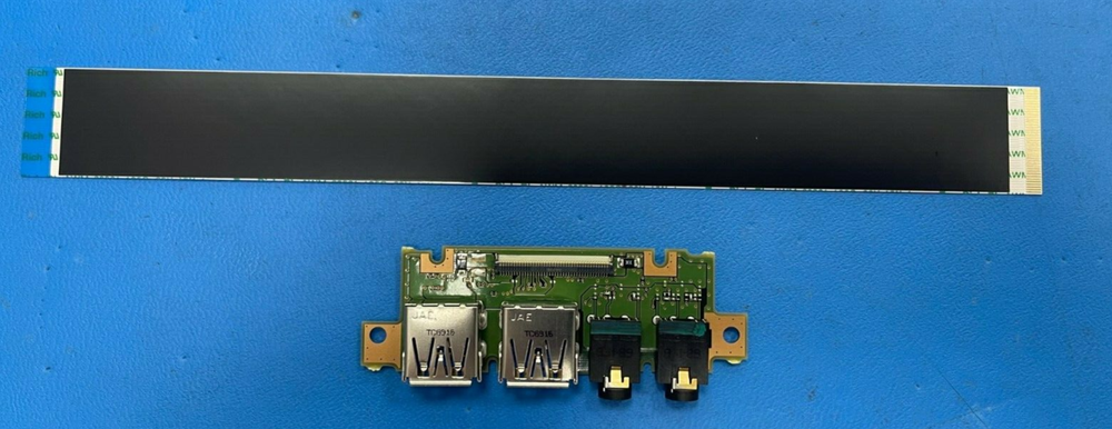 FUJITSU LIFEBOOK E554 AUDIO USB 3.0 PCB BOARD PLUS CABLE RIBBON