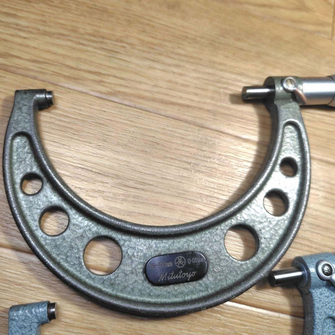 Mitutoyo Outside Micrometer OM-100 75-100mm Set 2pcs #29