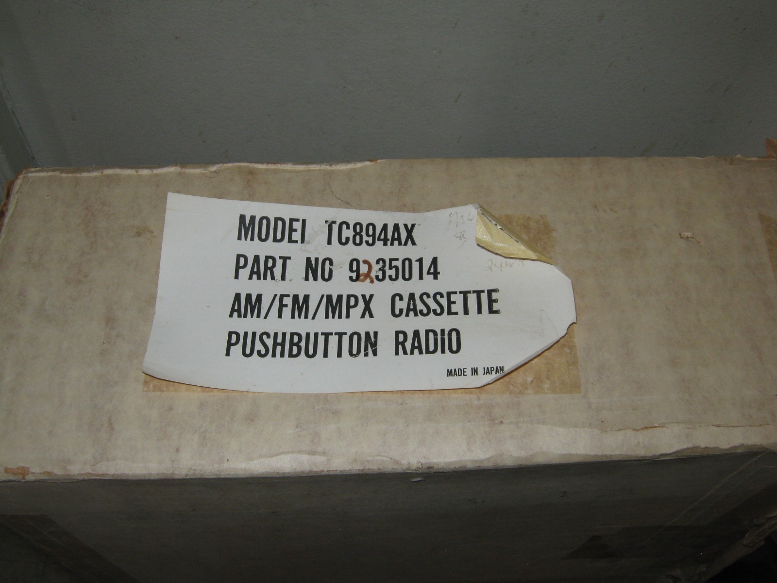 Motorola Car Stereo am fm Cassette TC894AX AM FM vintage old school with box