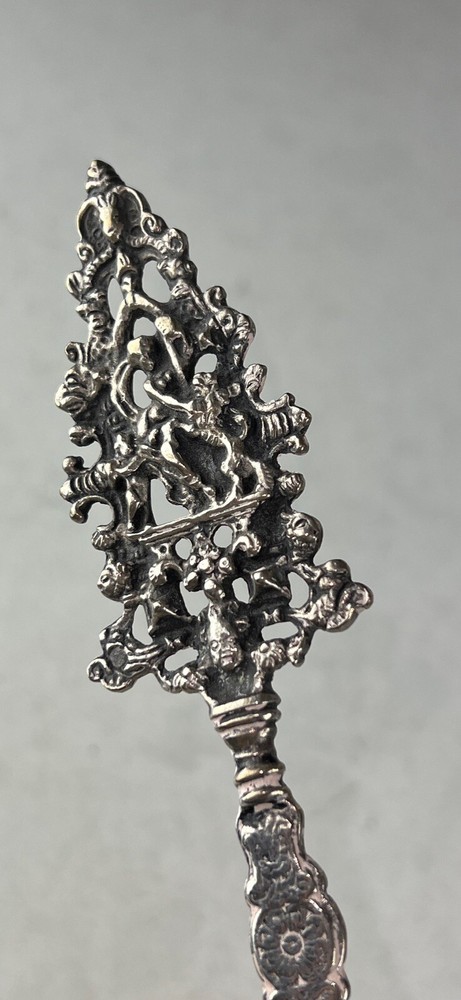 Antique Dutch 833 Silver Serving Fork