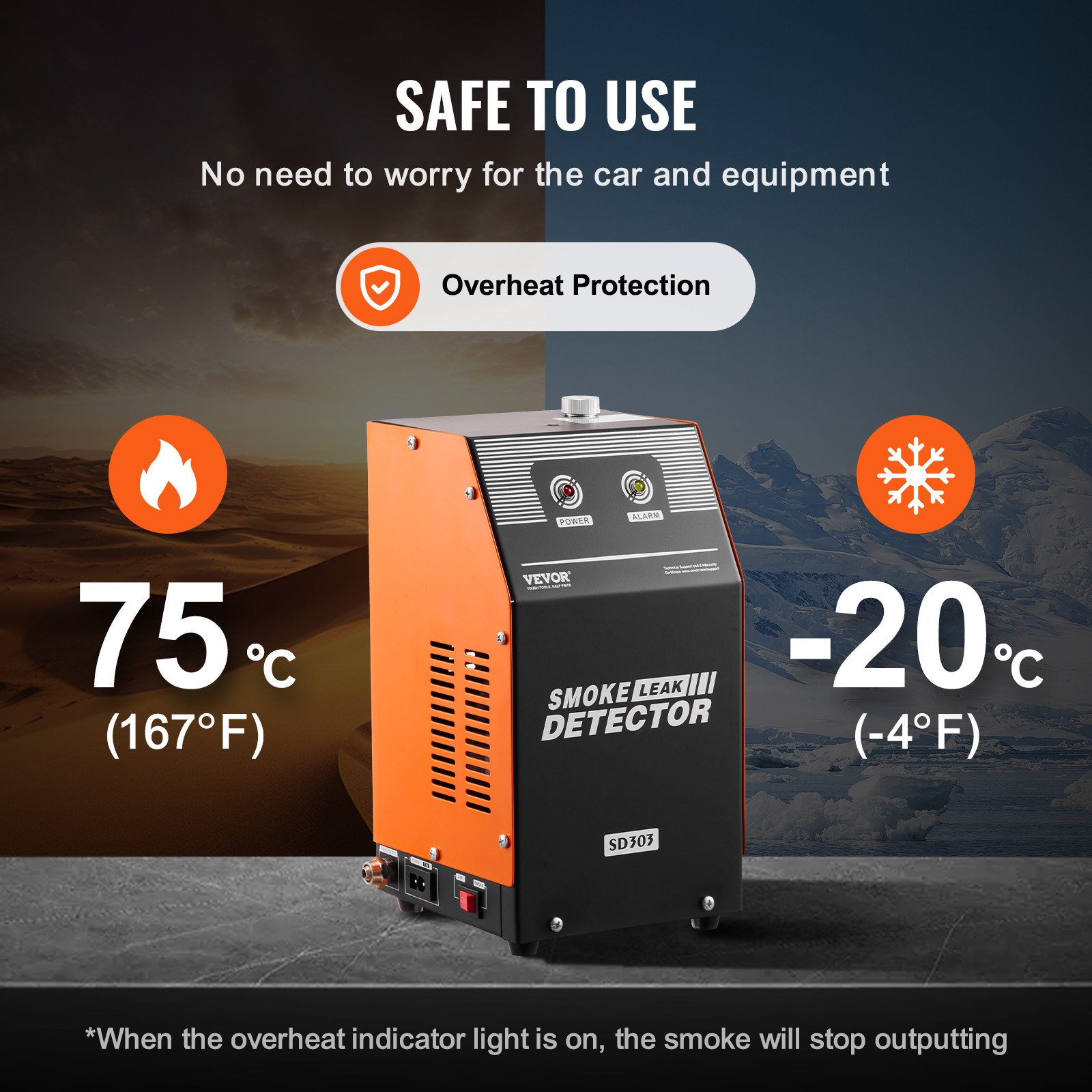 VEVOR Automotive Smoke Machine Leak Detector EVAP Fuel Smoke Machine Leak Tester