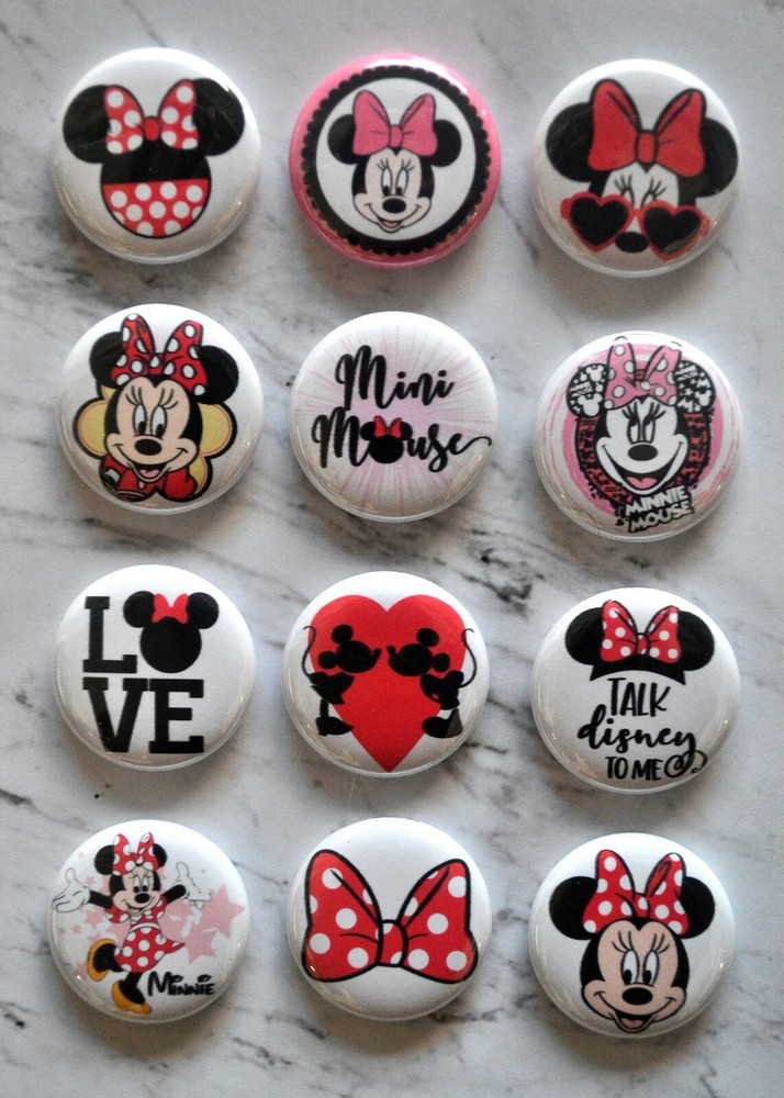 Minnie Mouse - 1" Pinback Buttons
