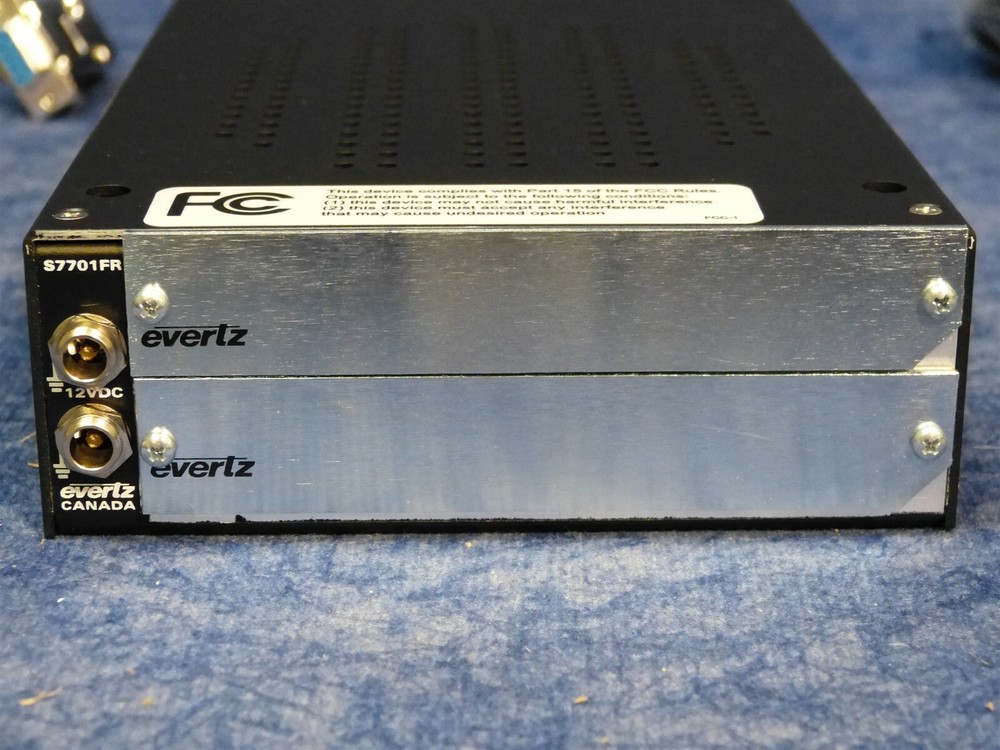 Evertz Microsystems S7701FR Video Processing 2 Card Space Frame w PS & Cable EC9
