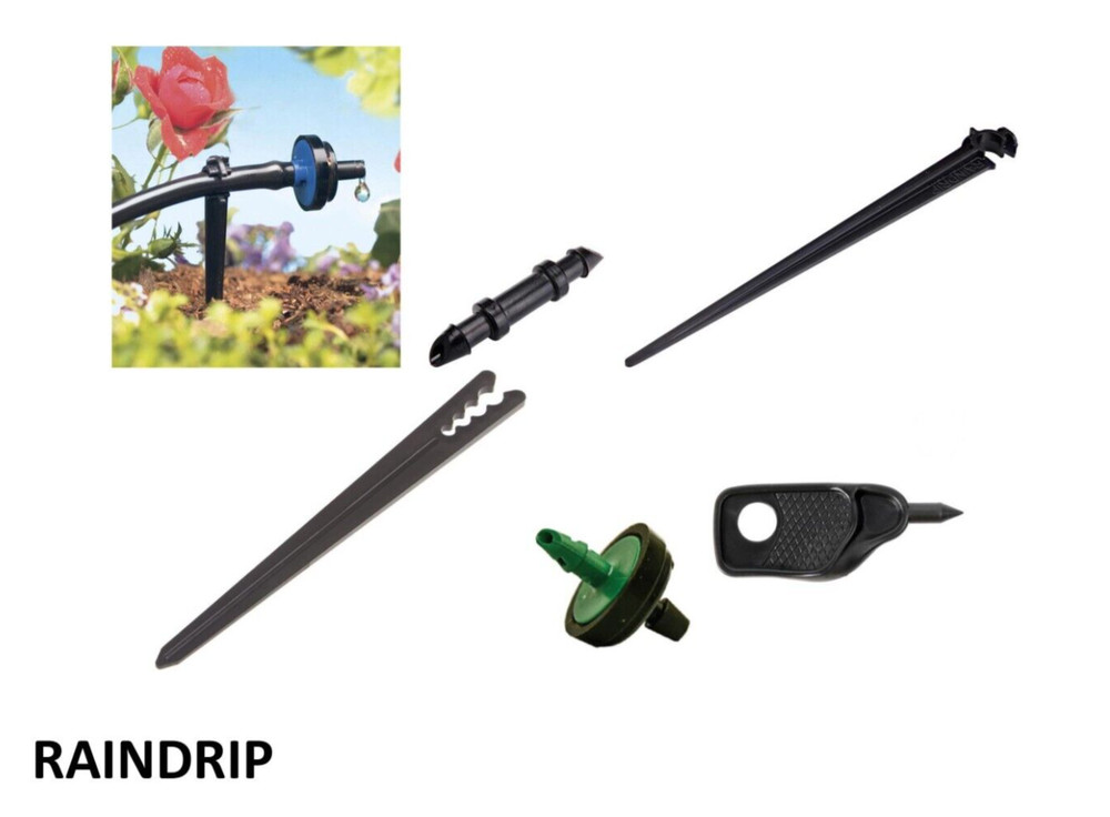 Raindrip Pressure Compensating 2 GPH - 101 Piece Complete Irrigation System