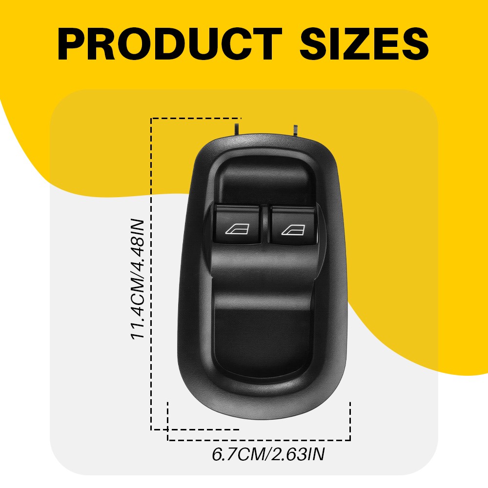 Left Hand Front Driver Power Window Control Switch For Ford Transit 2015-2023