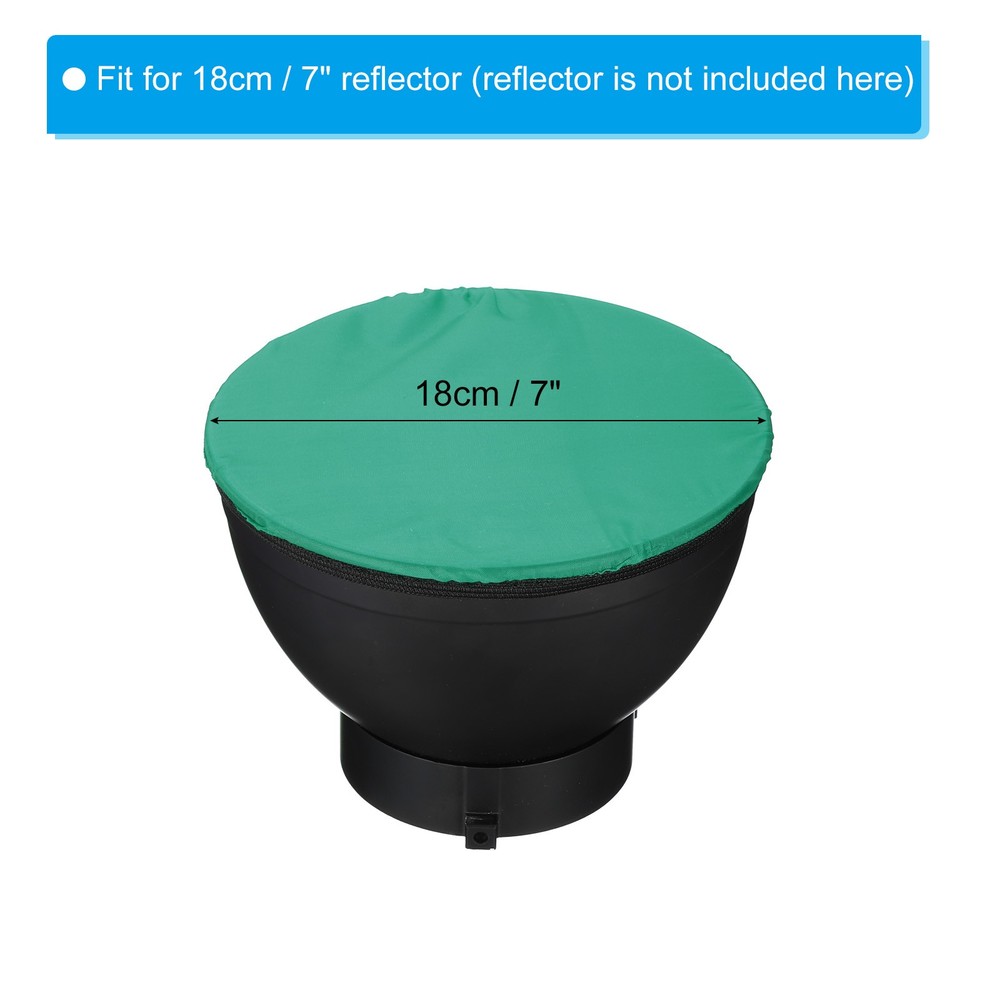 7" 18cm soft diffuser lamp cover, 4pcs fabric diffuser, green