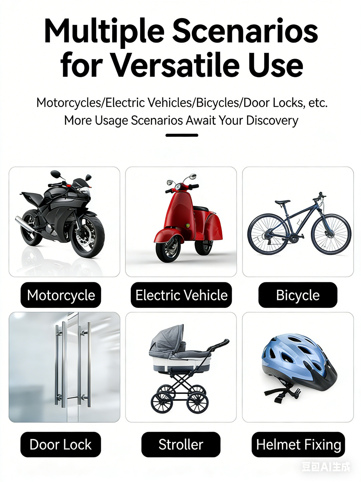 5-Digit Combination Password Bike Lock Cable Bicycle Chain Lock 4Feet Anti Theft