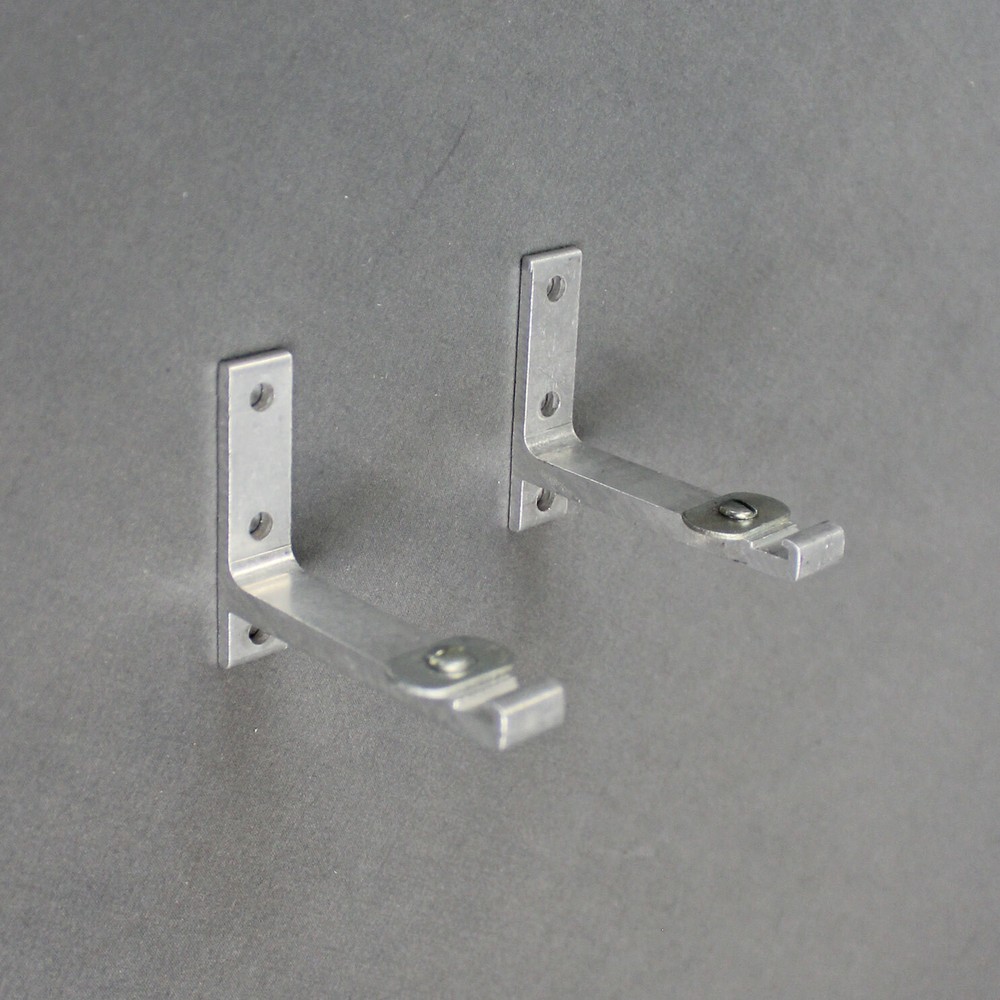 Type B Window Curtain Wall Bracket for RV Trailer Extends 2 1/2" - Pair