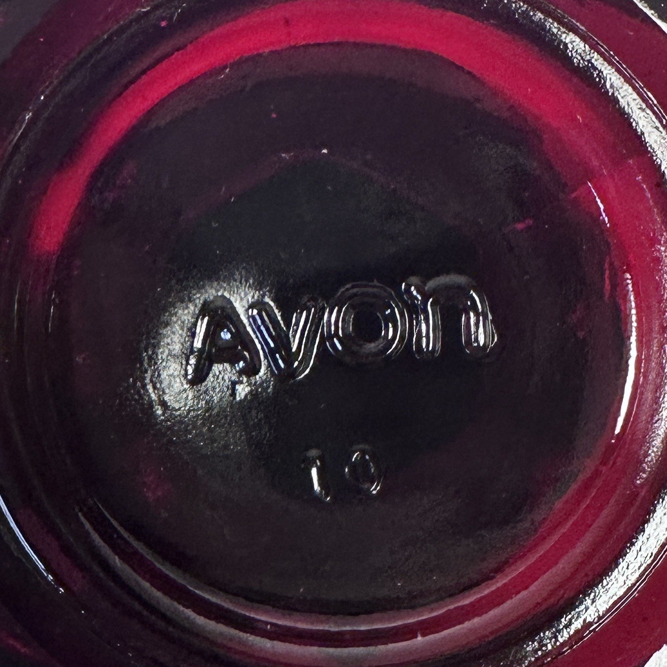 Set of 7 Avon Cape Cod Ruby Red Glass Goblets 4.5" Vintage Pressed Glass