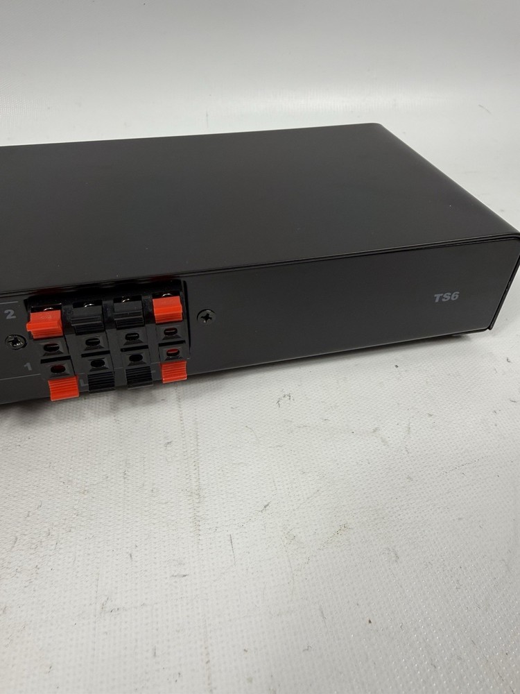 Theater Solutions TS6 Dual Input 6 Zone 12 Speaker Selector Box Volume Controls