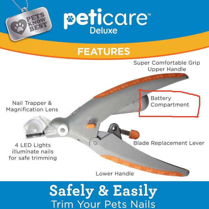 Pet Care Pet Nail Clippers Trimmer with LED Light 5X Magnification for Dogs Cat