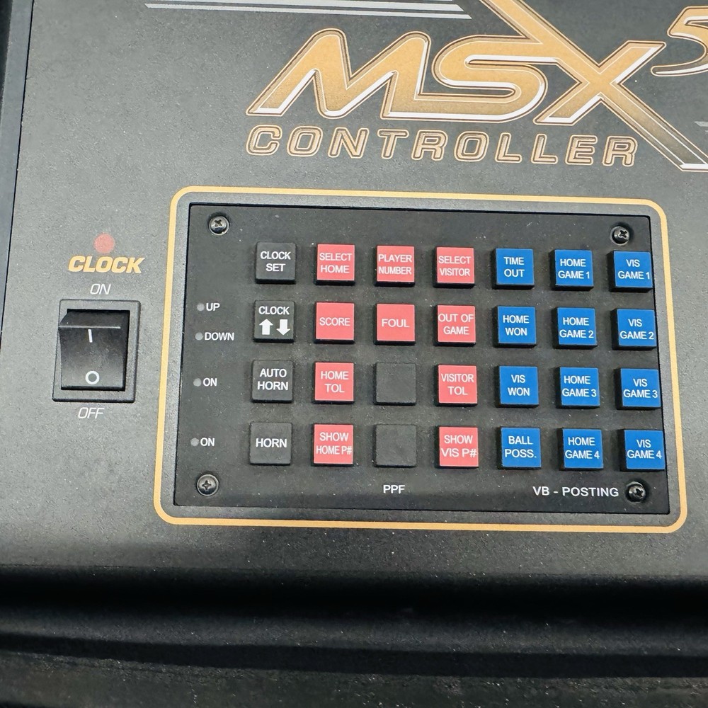 Spectrum Scoreboards MSX5 Controller / Multiple Sports W/ Extra Pad & Hard Case