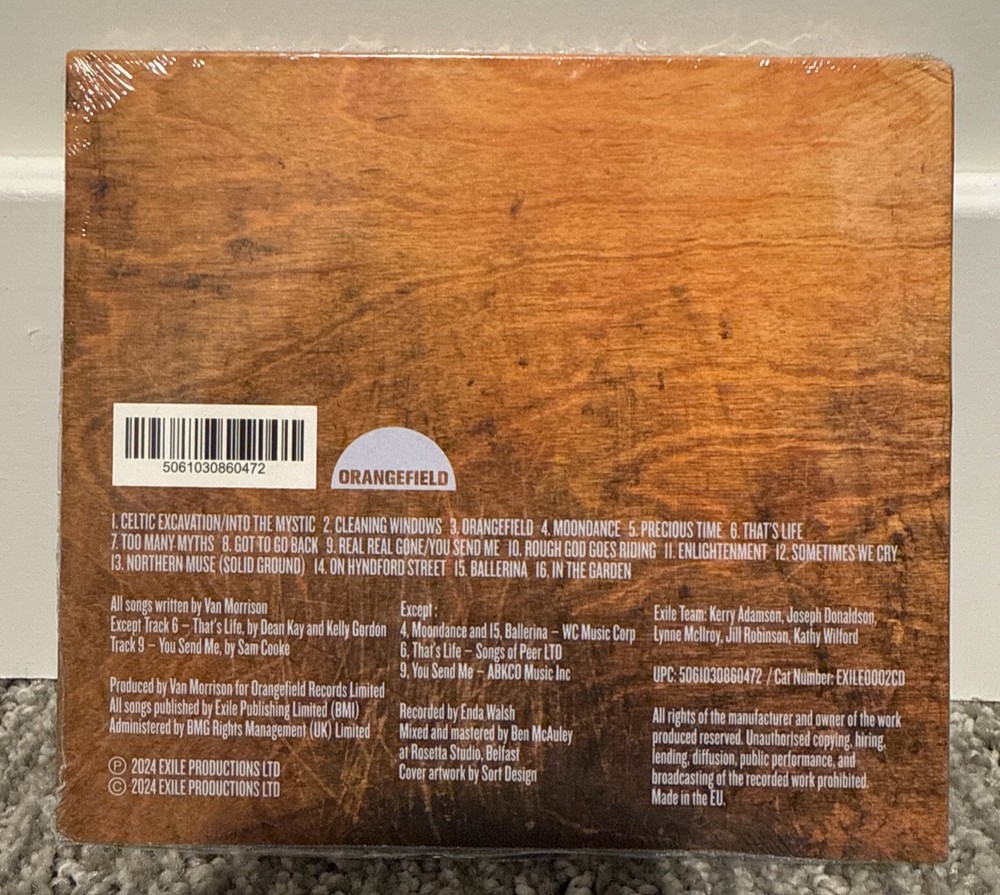 VAN MORRISON LIVE AT ORANGEFIELD NEW CD