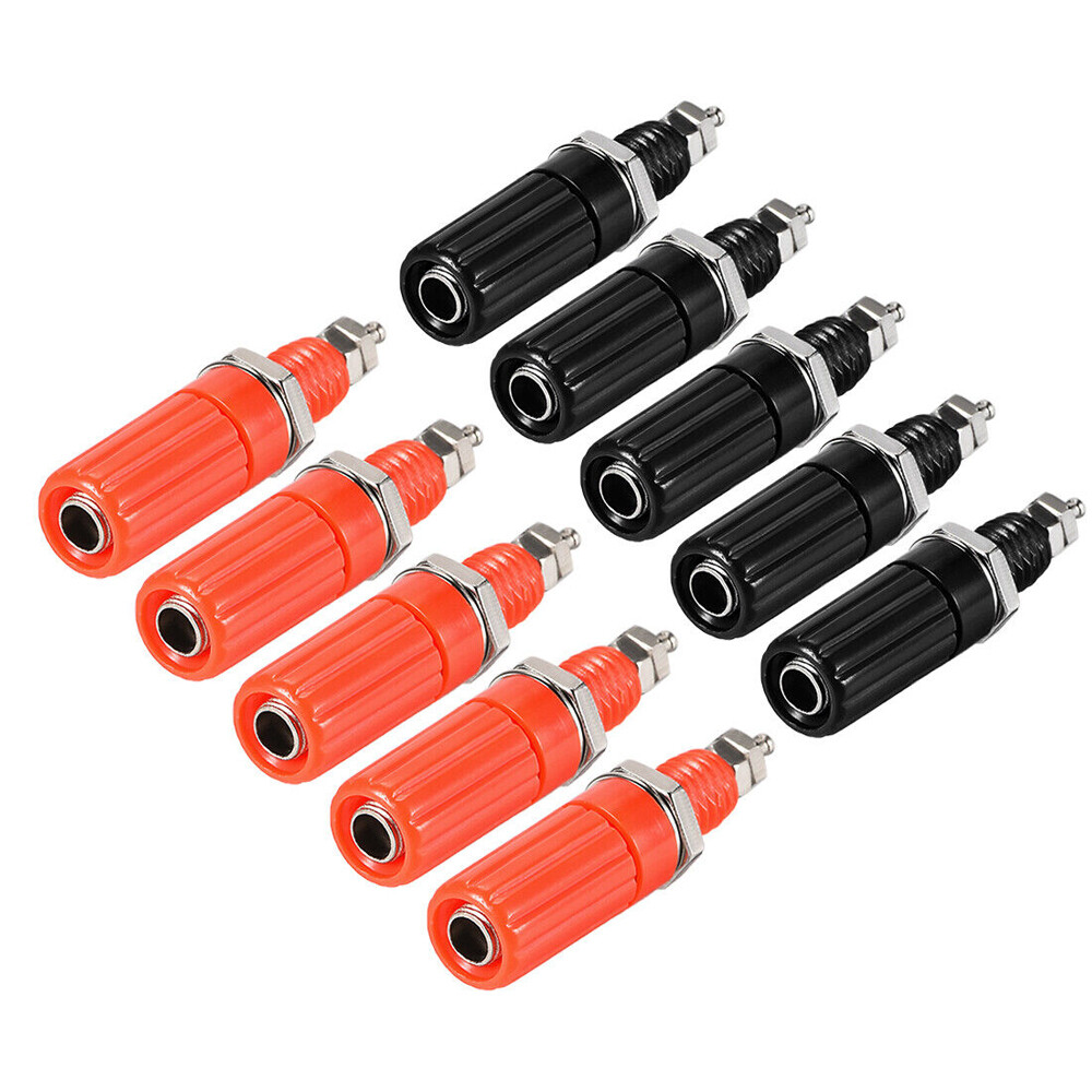 10 Pairs Binding Post M8 Thread Amplifier Connector Banana Plug Jack Socket