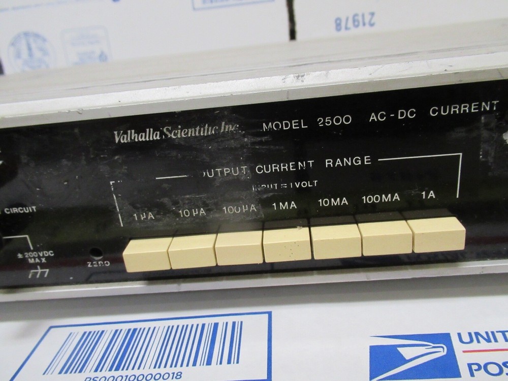 VALHALLA SCIENTIFIC MODEL 2500 AC-DC CURRENT CALIBRATOR AS PICTURED #TC-2