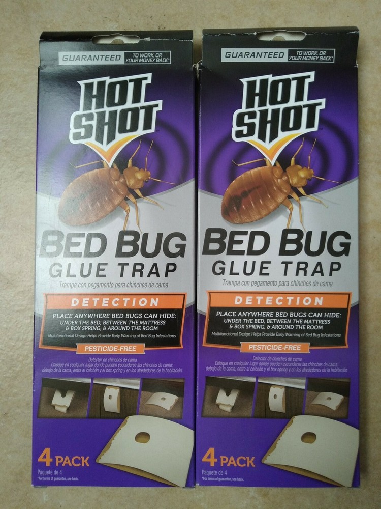 Hot Shot PREVENT Bed Bugs, Glue Trap Stations Bedbug Detection (2 Boxes)