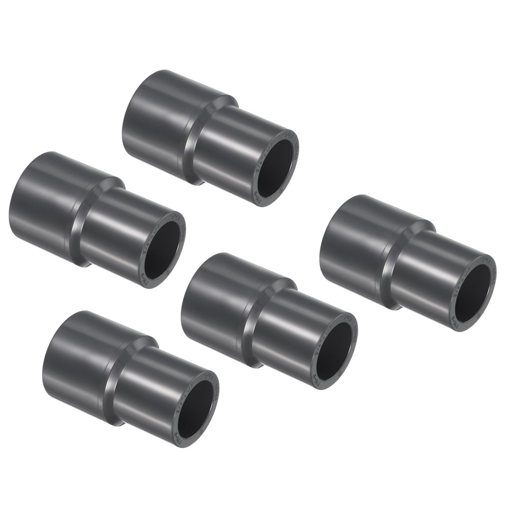 UPVC Fitting Pipe Reducer 3/4"x1/2" 5pcs Straight Coupling