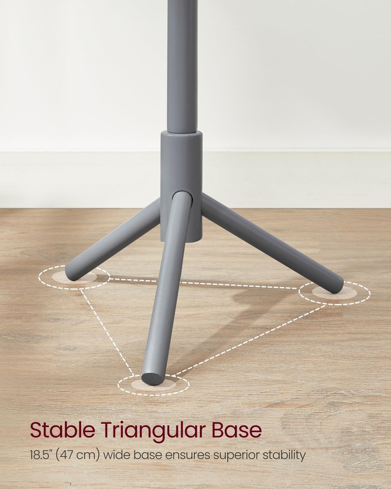 VASAGLE Solid Wood Coat Rack, Free Standing Coat Rack, Tree-Shaped Coat Rack