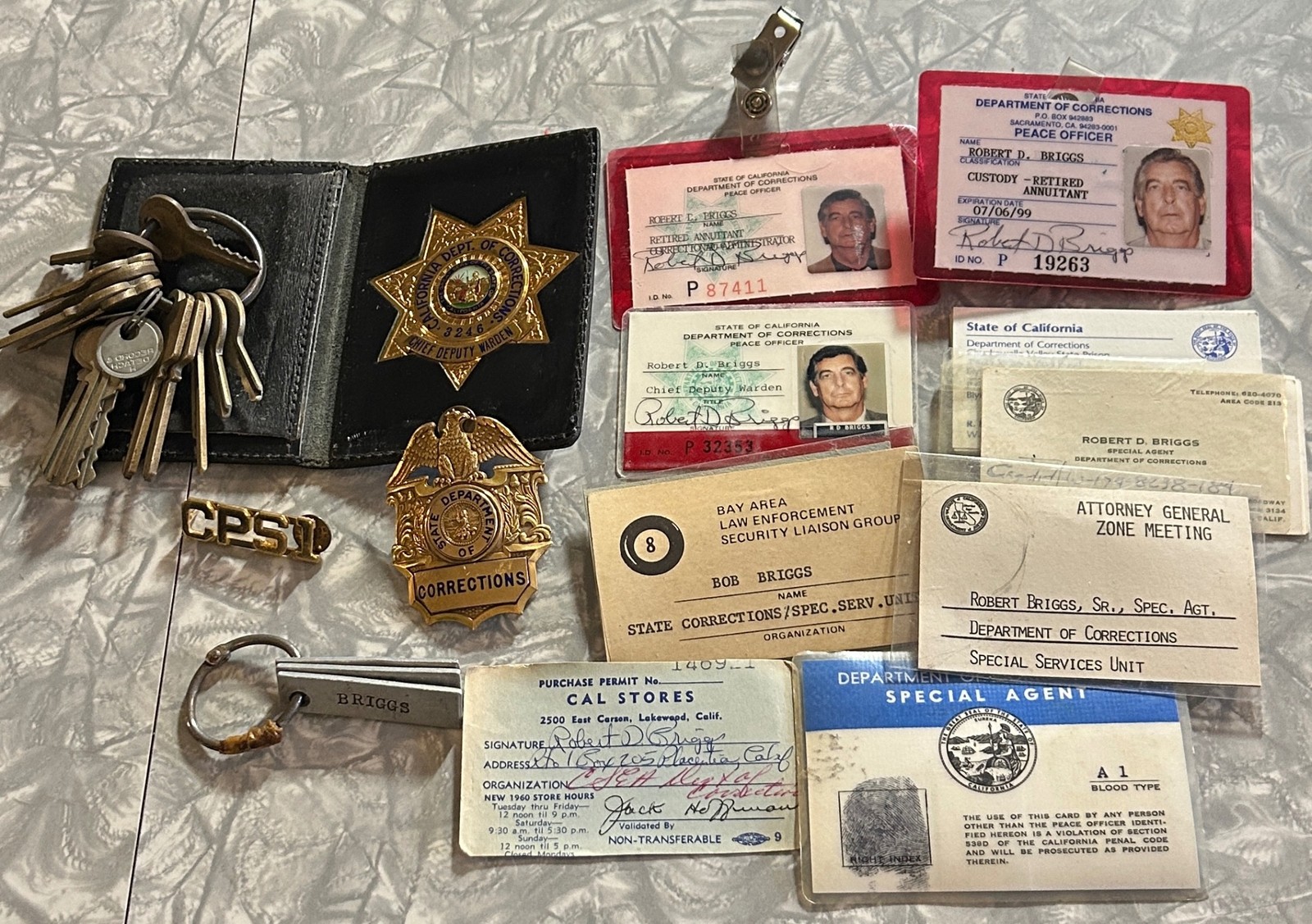 FOLSOM PRISON WARDEN ESTATE LOT BADGES FIRE CAMP PHOTOS WANTED POSTERS AWARDS ++