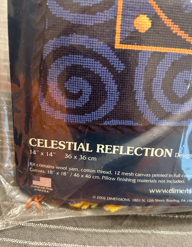 Rare!!! Sunset 12164 Needlepoint Celestial Reflection Sun Moon NEW Never Opened