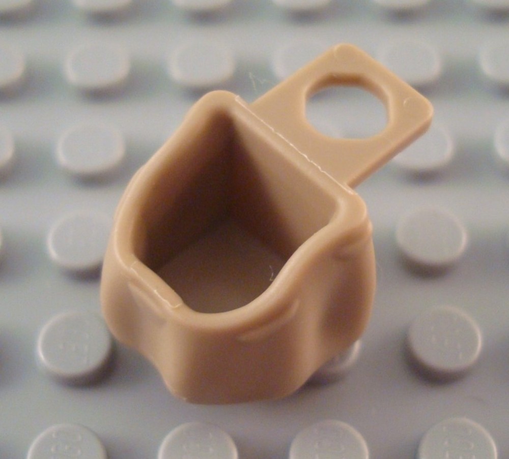 LEGO Dark Tan Open Minifigure Backpack Accessory