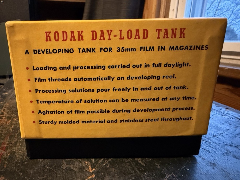 Vintage Kodak Day-Load Tank for Developing 35mm Magazine Daylight Processing
