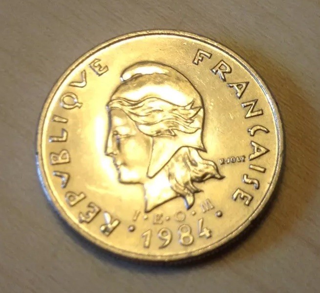 1984 French Polynesia 10 Cent Coin. Uncirculated.