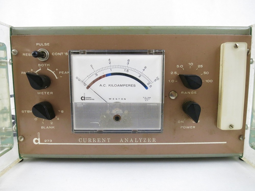 Vintage Current Analyzer Industrial Electrical Tool Chest Engineer scientific
