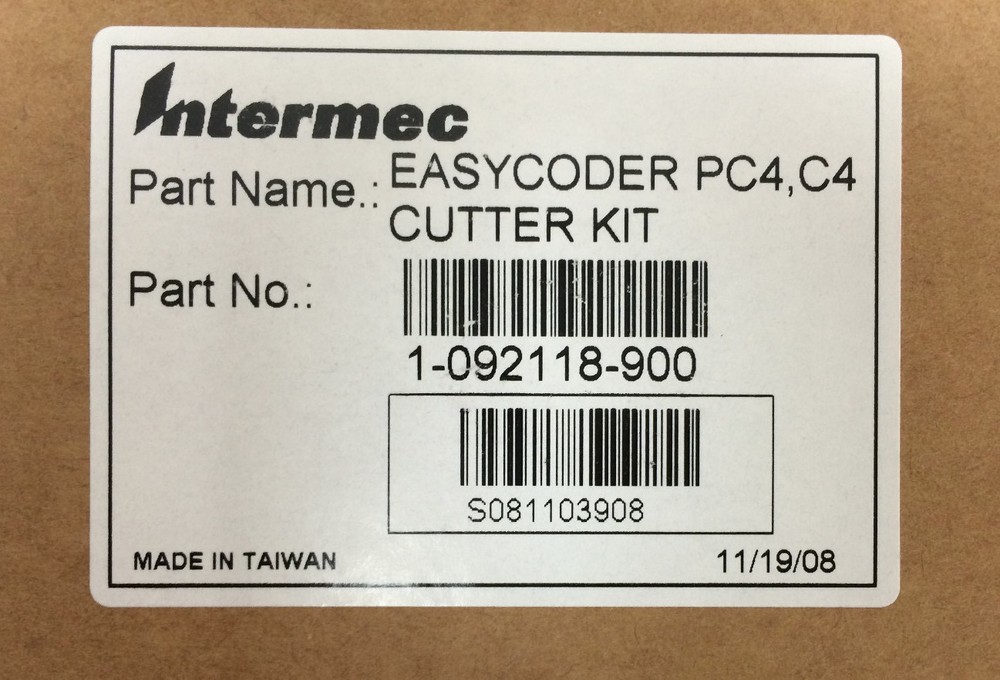 NEW Intermec EasyCoder PC4, PC41, C4 Cutter Kit 1-092118-900 Easy Coder Label