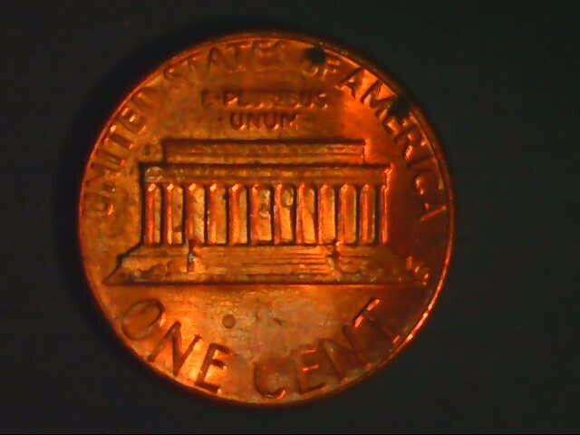 1985 P Lincoln cent - clashed dies rev. error