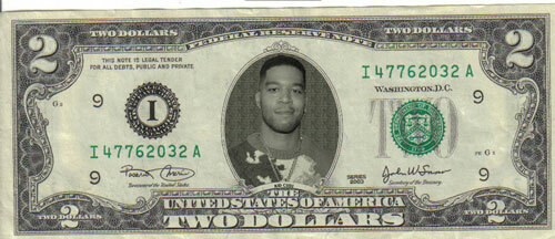 Kid Cudi $2 Dollar Bill Mint! Rare! $1